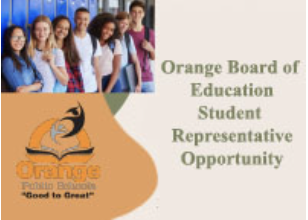  Orange Board of Education Student Representative Opportunity